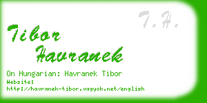 tibor havranek business card